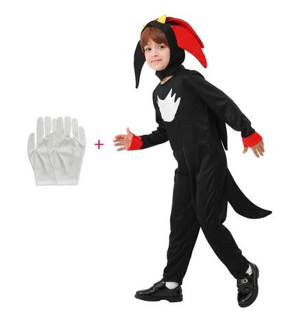 3-dielny kostým ježko sonic - shadow, 