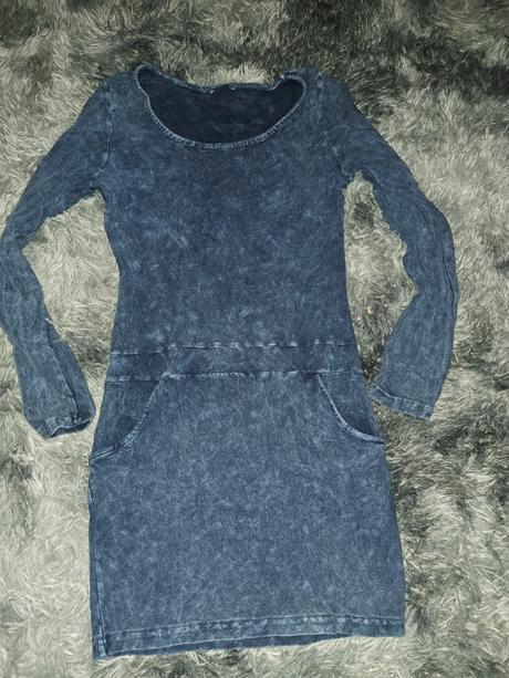 Šaty mäkka riflovina, ad style