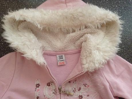 Ružová mikinka s kapuckou, 2-3r., 98