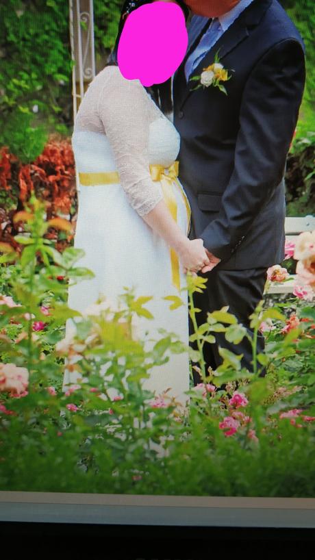 Tehotenske svadobne saty 42-44 xl, xl