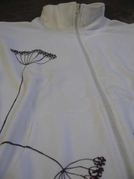 Biela dámska mikina, l