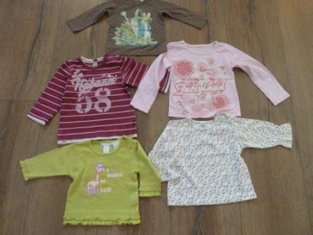 Tričká dievčenské, h&m,74