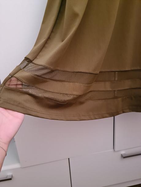 Khaki šaty, gate,38