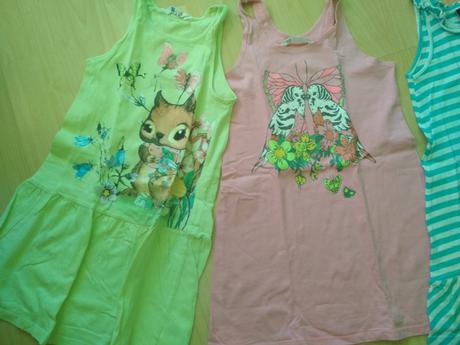 Šatky 4 kusy, h&m,122