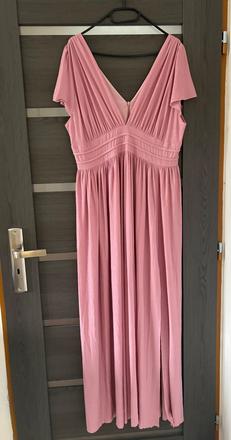 Bledoružové spoločenské šaty, 46