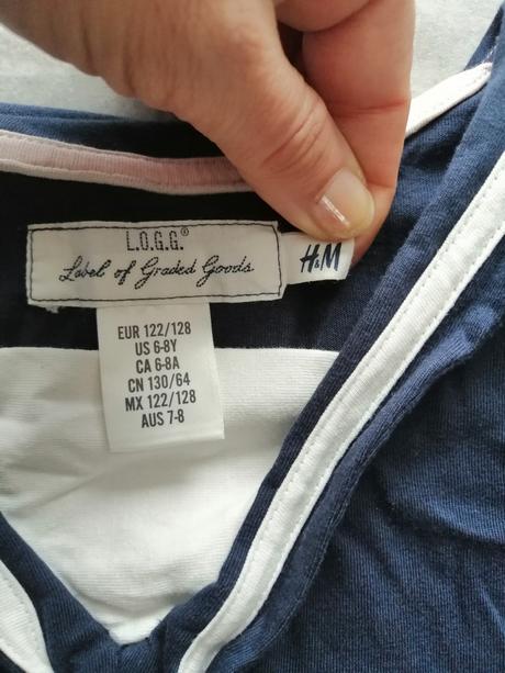 Šaty v námorníckom štýle ham v122-128, h&m,122