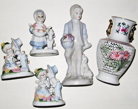 Keramika - sošky sada 5 kusov, 