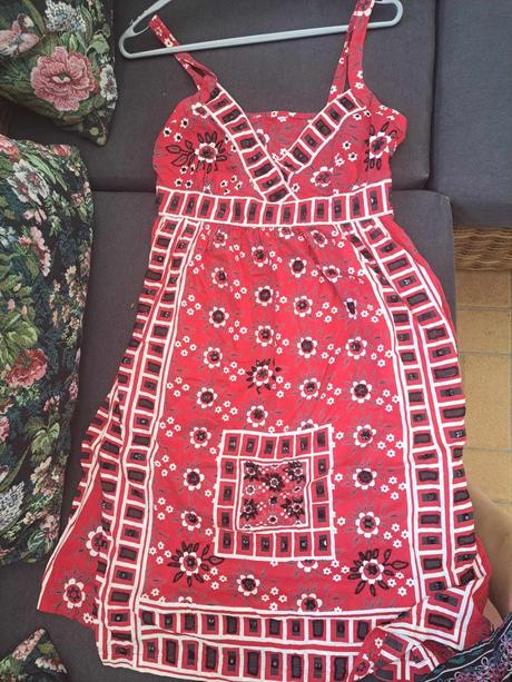 Bavlnené plátenkové šaty s kamienkami 38-40/m, debenhams,m