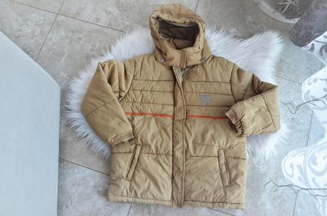 Béžová zimná bunda-152, 152