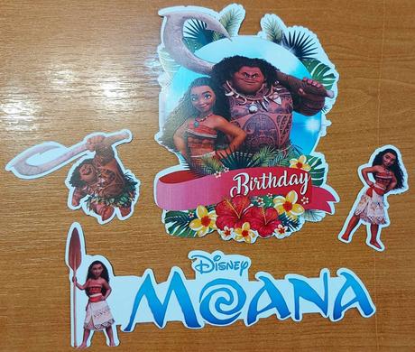 Tortový zápich vaiana (4ks) - skladom, tz-261,