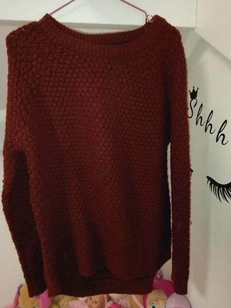 Tehlový sveter, takko,m