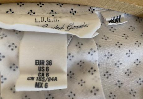 Blúzka zn. h&m s potlačou a výšivkou v. 36, h&m,36