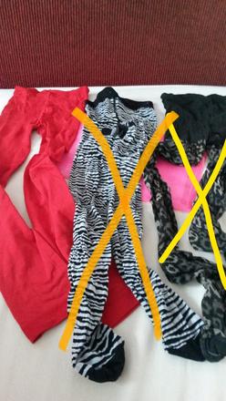 Červené legíny s/m, s