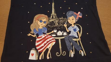 Zdobene tricko s motivom pariza, c&a,116