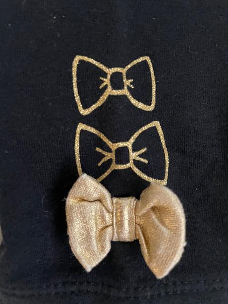 Zateplené legínky s mašličkami, palomino,92