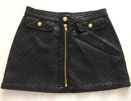 Koženková prešívaná sukňa, m