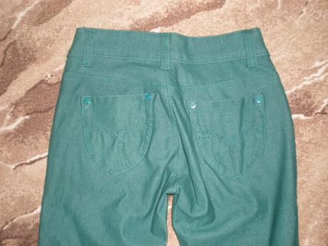 Tmavozelené nohavice, xs