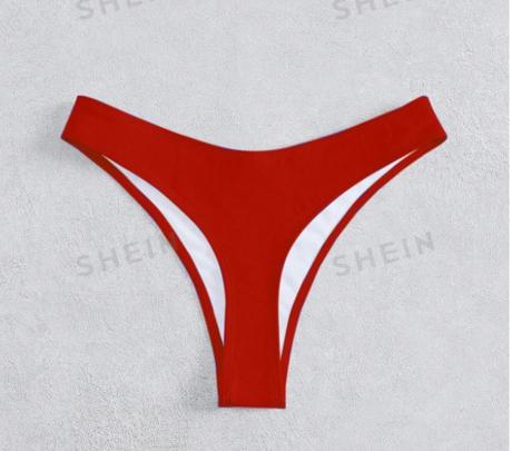 Nový spodok plaviek červený s/m, s