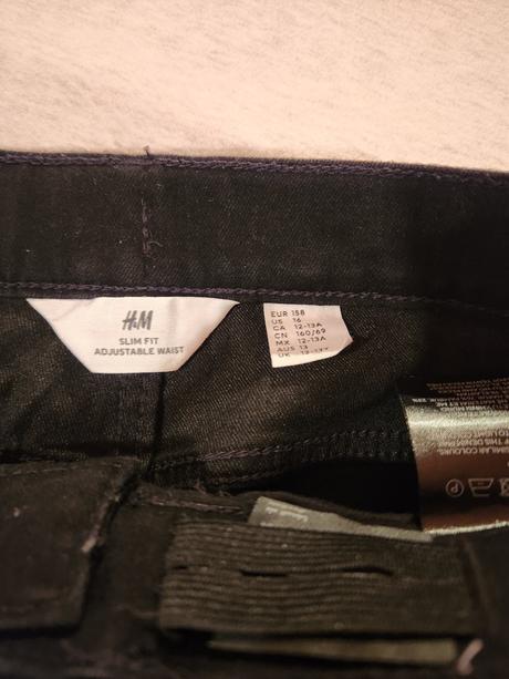 Krásne h&m nohavice s nastaviteľným pásom, h&m,158