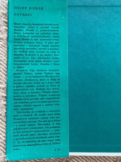 Krásne staré retro slovenské povesti jozef horák, 