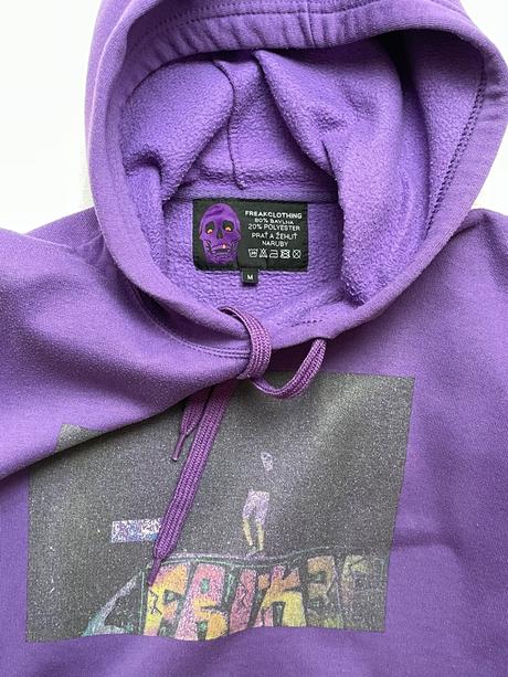 Freakclothing fialová mikina s potlačou, m