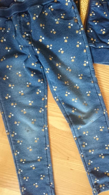 Komplet mikina+elastické rifle, 104