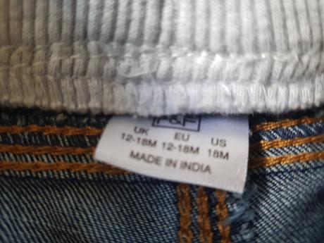 Riflové nohavice, f&f,86