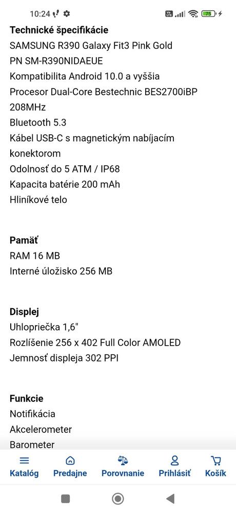 Hodinky samsung galaxy fit 3+nový remienok, samsung