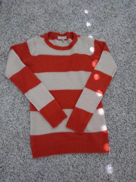 Pruzkovany sveter, s