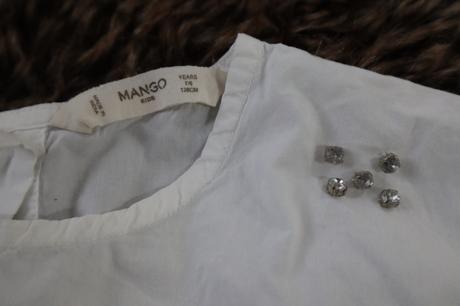 Dievčenská košeľa, mango,128