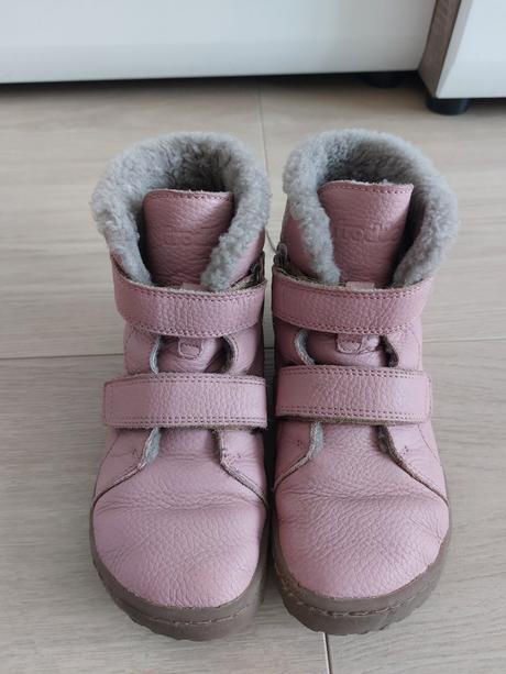 Zimné barefoot topánky froddo winter furry pink, froddo,34