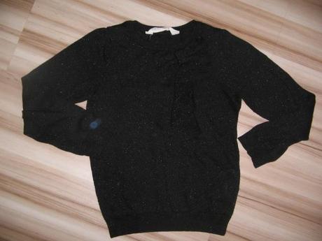 Svetrík s volánikom 122/128, h&m,122