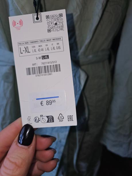 Trenckot zara, zara,xl