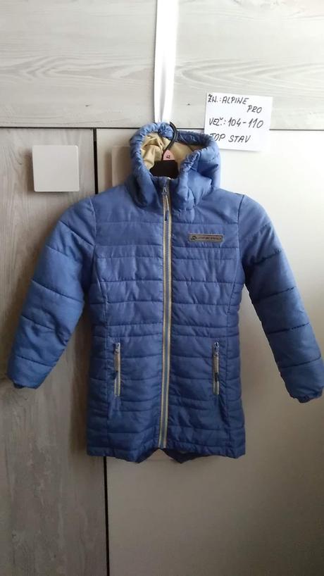 Zimný kabátik zn.alpine pro,veľ.104-110, alpine pro,104