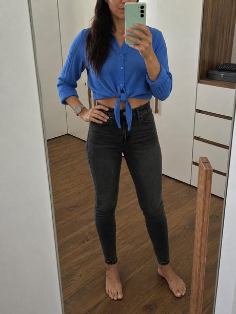 Košela crop top, m