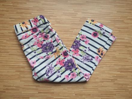 Kvietkovane rifle/nohavice, h&m,104