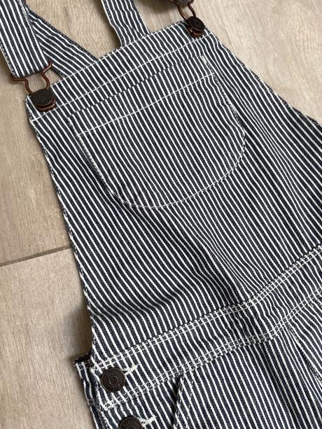 Unisex pruhované rifle na traky, mini boden,122 / 128