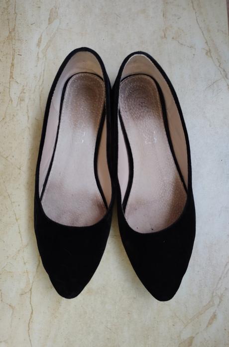 Semišové balerínky, 40