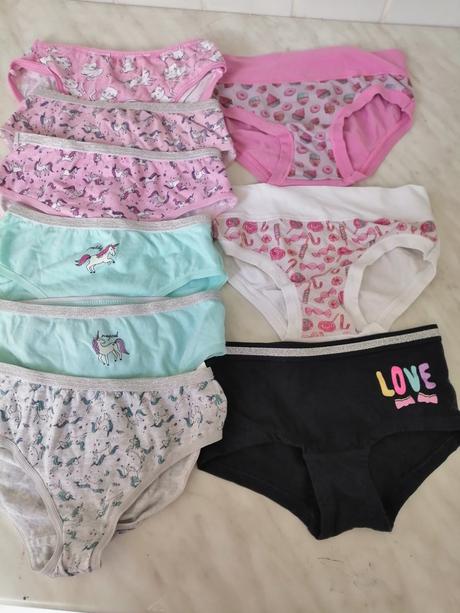 Nohavičky pre dievčatka 9 ks vel. 5-6 rokov, f&f,110