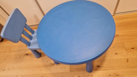 Ikea mammut okruhly stol so stolickou, 