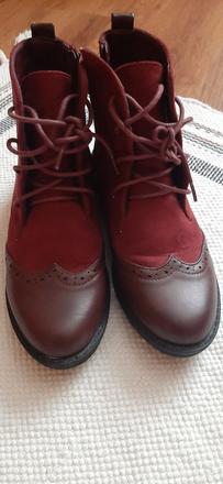 Členkové, šnurovacie čižmy small swan, 36