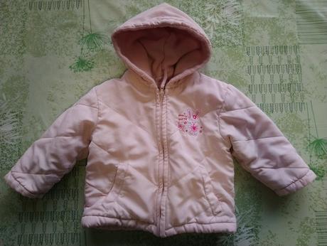 Detská ružová zimná bunda, cherokee, 80-86, cherokee,80