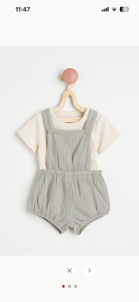 Dvojdielna bavlnená súprava h&m, h&m,98