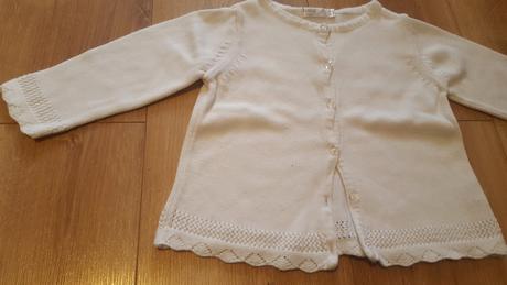 Biely svetrík, m&co,80