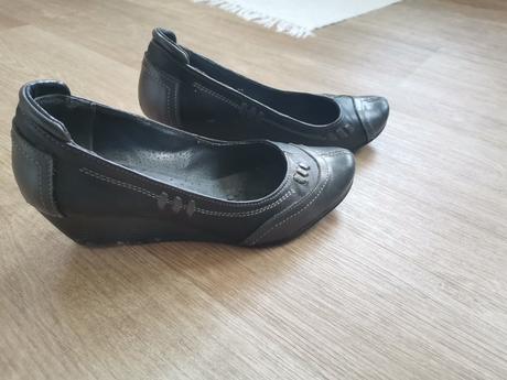 Lodičky, pohodlné, kožené, 37