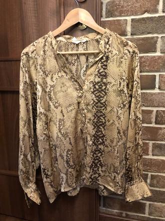 Blúzka s hadím vzorom h&m, h&m,l