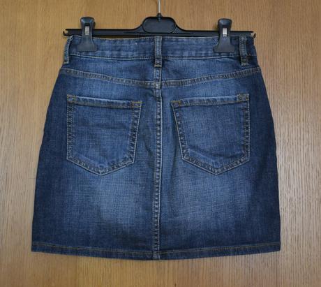 Krátka rifľová sukňa, h&m,34