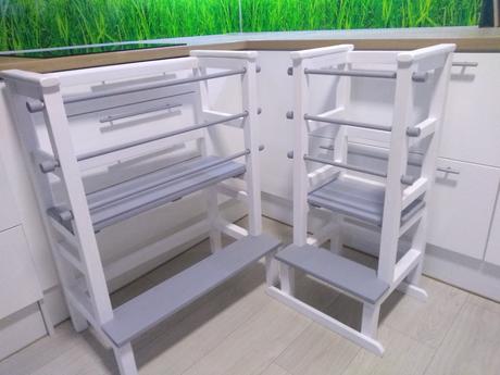 Učiaca veža polohovateľná - learning tower montess,