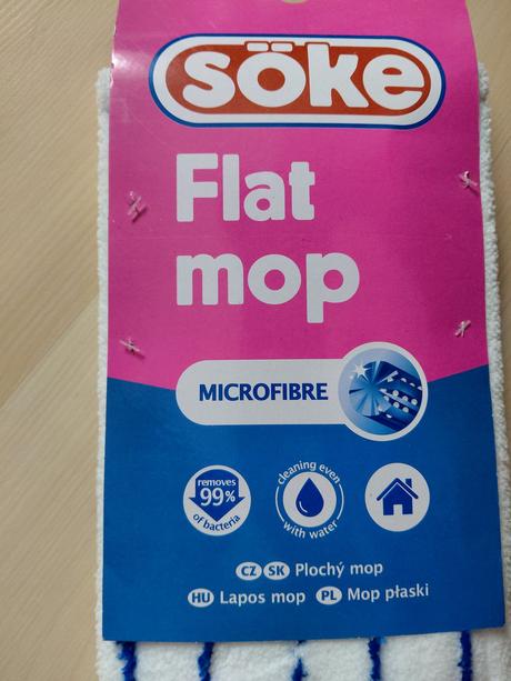Plochý mop s teleskopickou tyčou, 