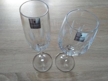 Nové knightsbridge krištálové vínové poháre po 6ks,